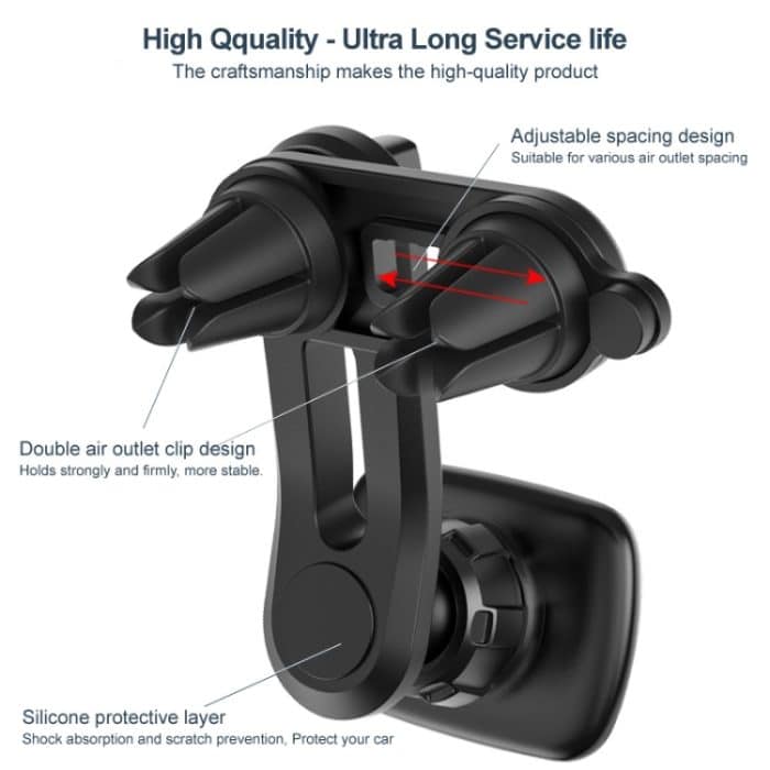 IMAK C5-F2 Dual Chip Air Outlet Magnetische Autohalterung, C5-F2 – Bild 3