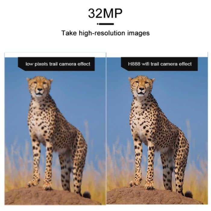 H888WIFI 4K-Auflösung 2,4-Zoll-TFT-Bildschirm WIFI-Jagdkamera – Bild 3