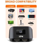 NK-H82 8K UHD HDMI 2X1 Einwegschalter mit Fernbedienung – Bild 5