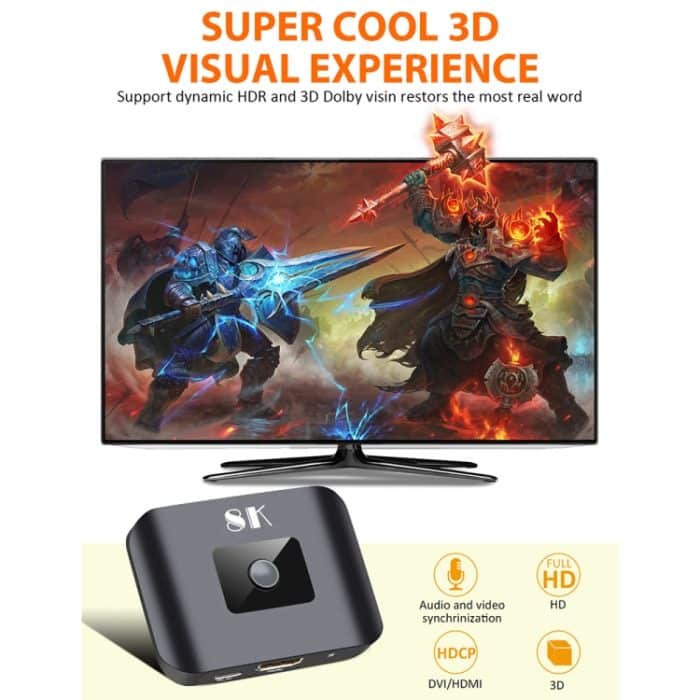 NK-H82 8K UHD HDMI 2X1 Einwegschalter mit Fernbedienung – Bild 6