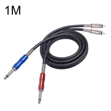 3051K63 Dual-RCA-Stecker auf Dual-6,35-mm-1/4-Zoll-Mixer-Audiokabel, 1m, 2m, 3m