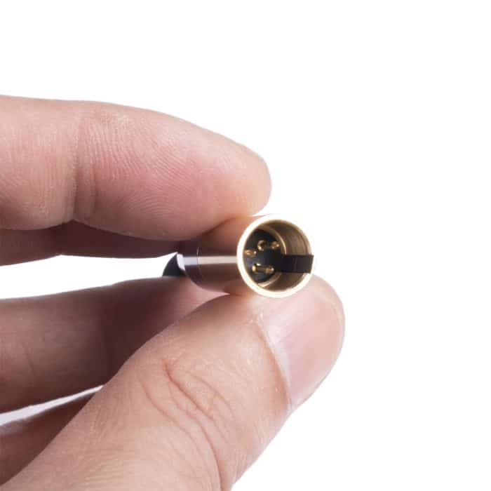 SB423M120-03 3,5-mm-Stecker auf Mini-XLR-3-Pin-Stecker-Audiokabel, Länge: 30 cm – Bild 4