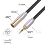 SB423M120-03 6,35 mm + 3,5 mm Stecker auf Mini XLR 3-poliger Stecker Audiokabel, Länge: 30 cm – Bild 6