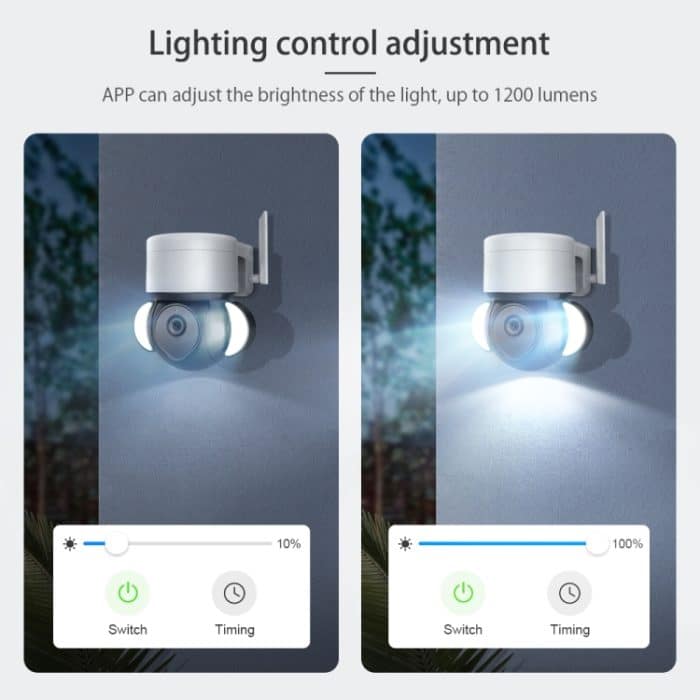 ST-426PRO-3M-TY 4MP Smart Security Flutlichtkamera unterstützt Zwei-Wege-Audio / Nachtsicht – Bild 4