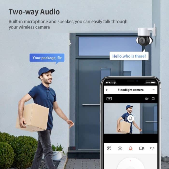 ST-426PRO-3M-TY 4MP Smart Security Flutlichtkamera unterstützt Zwei-Wege-Audio / Nachtsicht – Bild 7