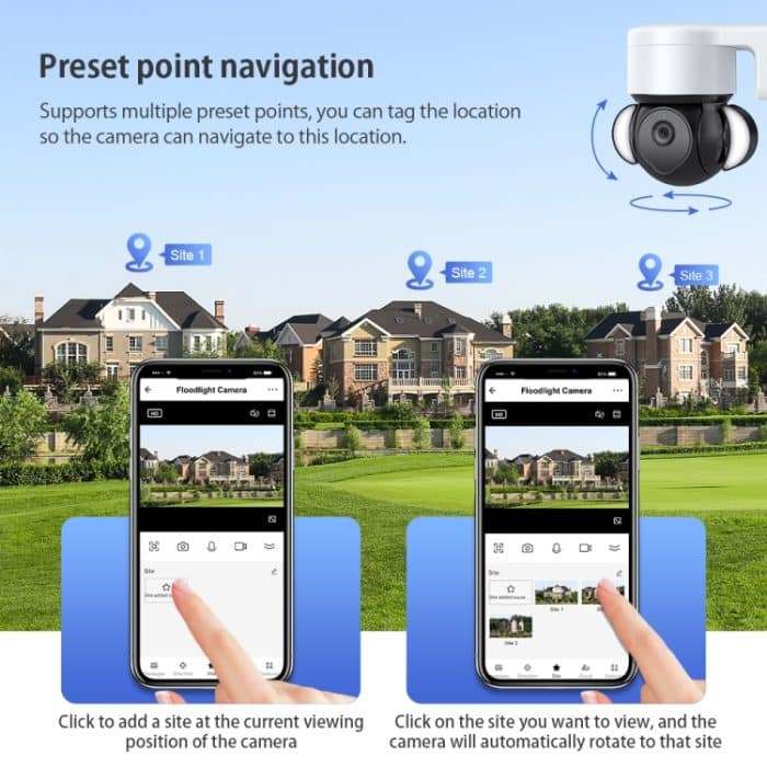 ST-426PRO-3M-TY 4MP Smart Security Flutlichtkamera unterstützt Zwei-Wege-Audio / Nachtsicht – Bild 8