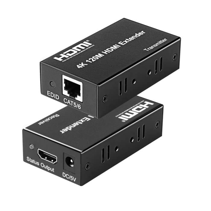 EDA003948801A.jpg 4K-HDMI-zu-RJ45-Netzwerk-Extender, Übertragungsentfernung: 200 m, EU Plug – Bild 1