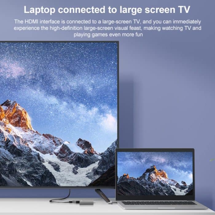 Onten OTN-9175B 4K USB-C/Typ-C auf Dual-HDMI-Ausgangskonverter, OTN-9175B – Bild 5