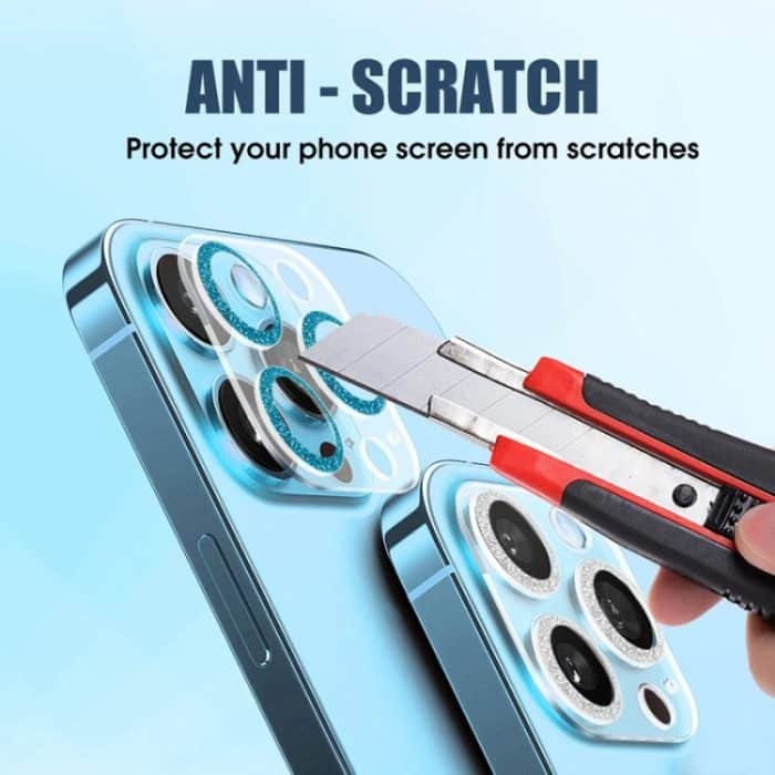 50 Stück gehärtetes Glas mit CD-Textur für die Rückseite der Kamera, For iPhone 14 Pro Max / 14 Pro (50 PCS) – Bild 2