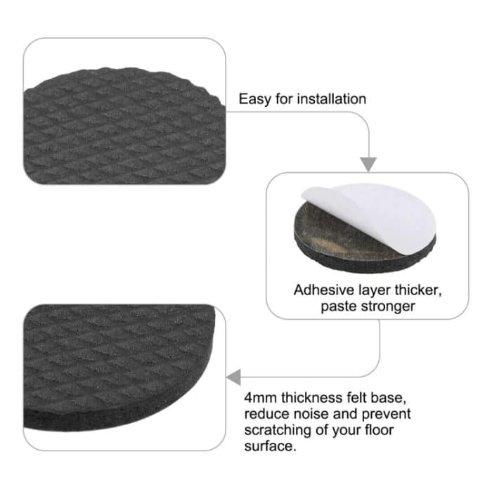 40 in 1 38 mm rundes, kariertes EVA-Tischsofa, rutschfeste, geräuschdämpfende Fußpolster – Bild 3