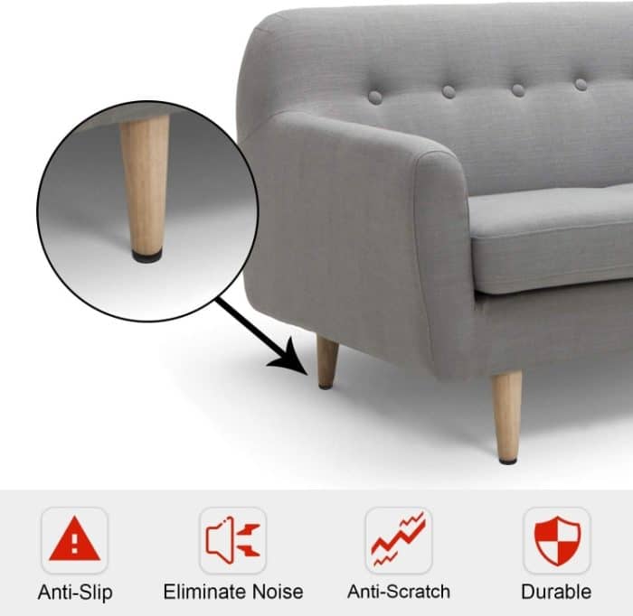 40 in 1 38 mm rundes, kariertes EVA-Tischsofa, rutschfeste, geräuschdämpfende Fußpolster – Bild 4