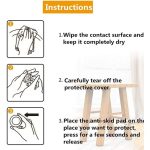 2 Stück 22 mm runde karierte EVA-Tischsofas, rutschfeste, geräuschdämpfende Fußpolster – Bild 4