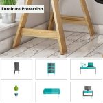 2 Stück 22 mm runde karierte EVA-Tischsofas, rutschfeste, geräuschdämpfende Fußpolster – Bild 5