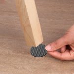 2 Stück 46 mm runde karierte EVA-Tischsofas, rutschfeste, geräuschdämpfende Fußpolster – Bild 5