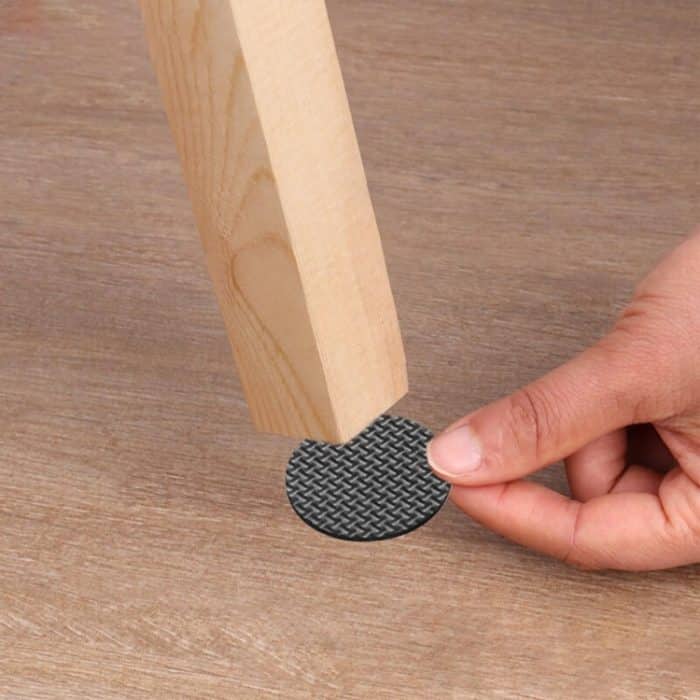 2 Stück 46 mm runde karierte EVA-Tischsofas, rutschfeste, geräuschdämpfende Fußpolster – Bild 5