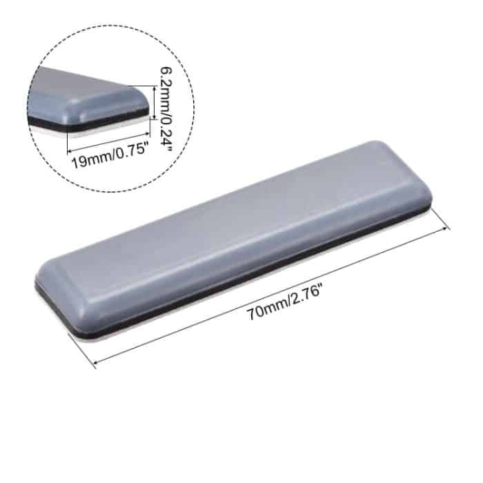 4 in 1 19 x 70 x 6 mm Tischstühle, rutschfeste Fußmatte – Bild 2