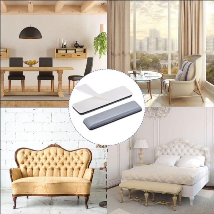 4 in 1 19 x 70 x 6 mm Tischstühle, rutschfeste Fußmatte – Bild 5