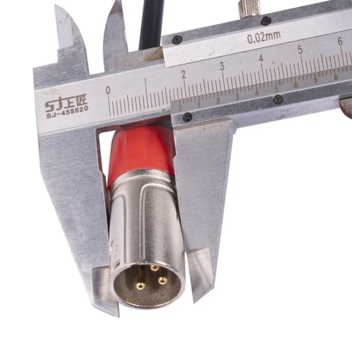 TC227YXK402-03 3,5-mm-Buchse auf Dual-XLR-3-Pin-Stecker-Audiokabel, Länge: 30 cm, 3.5mm F to 2 x XLR M – Bild 7