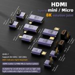 8K HDMI 2.1 auf Mini-Adapter, D8K-01, D8K-02, D8K-03, D8K-04, D8K-05, C8K-01, C8K-02, C8K-03, C8K-04, C8K-05, C8K-06, C8K-07 – Bild 2