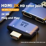 2 in 1 2K 60Hz HDMI Adapter mit Kontrollleuchten – Bild 2
