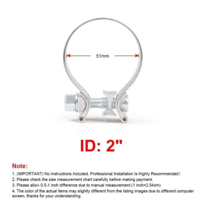 Auto Turbo Auspuff Downpipe O-Band Klemme Edelstahl 304 Flansch Klemme, 2 inch O-Band Clamp, 2.25 inch O-Band Clamp, 2.5 inch O-Band Clamp, 2.75 inch O-Band Clamp, 3 inch O-Band Clamp – Bild 2