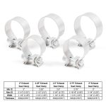 Auto Turbo Auspuff Downpipe O-Band Klemme Edelstahl 304 Flansch Klemme, 2 inch O-Band Clamp, 2.25 inch O-Band Clamp, 2.5 inch O-Band Clamp, 2.75 inch O-Band Clamp, 3 inch O-Band Clamp – Bild 5