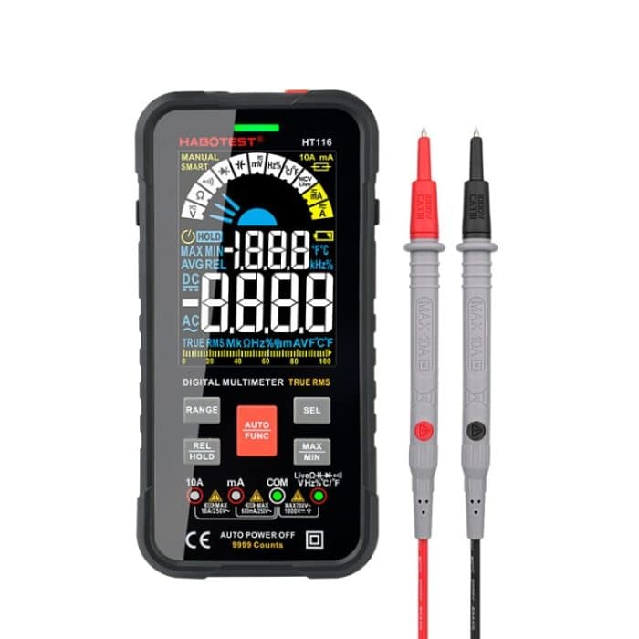 HABOTEST HT116 Intelligentes automatisches Digitalmultimeter mit großem Bildschirm – Bild 1