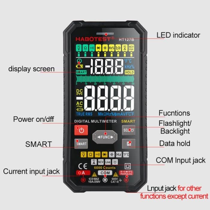 HABOTEST HT127B Digitalmultimeter – Bild 5