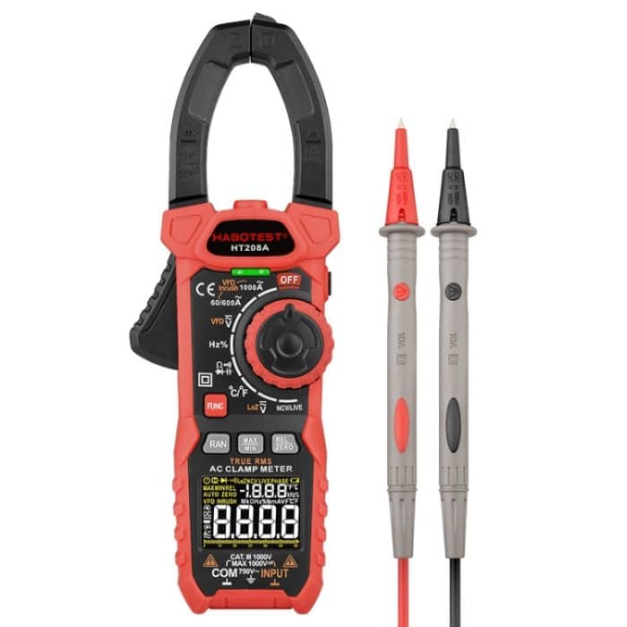 HABOTEST HT208A 1000A Klemmen-Multifunktions-Digitalmultimeter mit Einbrennschutz – Bild 1