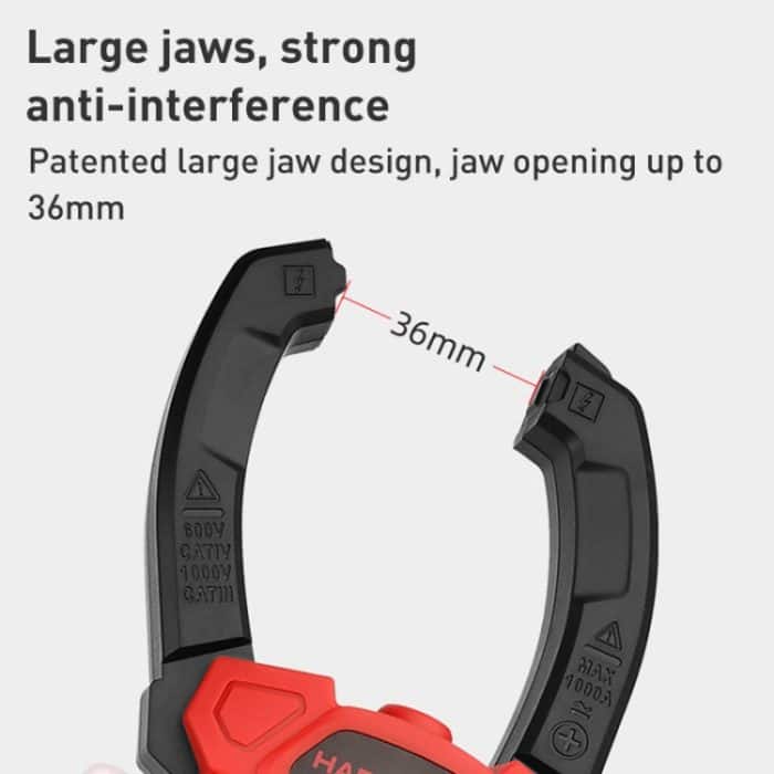 HABOTEST HT208D 1000A Digitales Zangen-Multifunktions-Brandschutz-Universalmessgerät – Bild 3