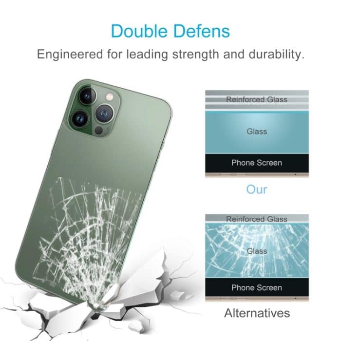 9H 2,5D Halbbild-transparente Rückseite aus gehärtetem Glas, For iPhone 13 Pro Max(1 PC), For iPhone 13(1 PC), For iPhone 13 mini(1 PC), For iPhone 12 Pro Max(1 PC), For iPhone 12 / 12 Pro(1 PC), For iPhone 12 mini(1 PC) – Bild 5