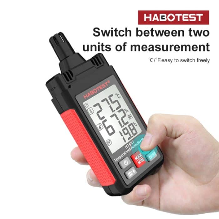 HABOTEST HT607 Tragbares Temperatur- und Feuchtigkeitsmessgerät – Bild 5
