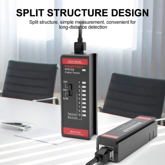 HABOTEST HT812A 2-in-1-Telefonleitungs-Netzwerkleitungstester – Bild 7
