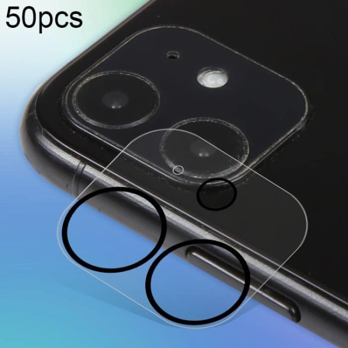 50 Stück HD Anti-Glare-Rückfahrkamera-Objektivschutz aus gehärtetem Glas, For iPhone 12 mini(50PCS), For iPhone 12 Pro Max(50PCS) – Bild 1