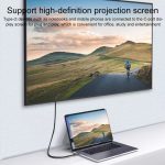 Für Steam Deck Gen 100W USB-C/Typ-C-Stecker auf USB-C/Typ-C-Buchse, gebogenes Stereo-Verlängerungskabel, 0.5m, 1m, 1.5m, 2m, 3m – Bild 3