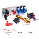 12V Rennwagen LED Zündschalter One Key Start Kombinationsfeld – Bild 7