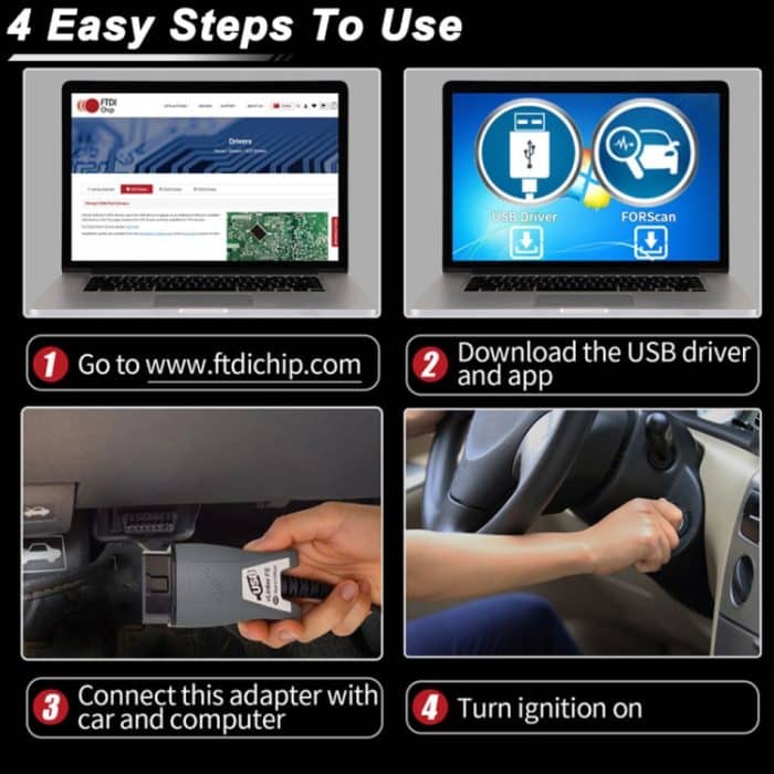 Vgate Vlinker FS ELM327 USB OBD2 Autodiagnosetool – Bild 7