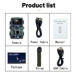 PR4000 2-Zoll-LCD-Bildschirm 4K-Infrarot-Nachtsicht-Wildtier-Jagd-Tracking-Kamera – Bild 6