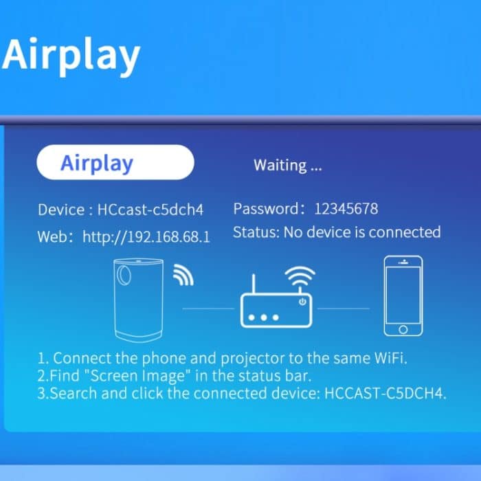 T1 480x360 800 Lumen tragbarer Mini-LED-Projektor, Spezifikation: EU-Stecker, EU Plug – Bild 5