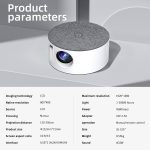 T2 800 x 480 1000 Lumen LED HD Mini-Projektor, Spezifikation: EU-Stecker – Bild 4