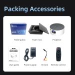 T2 800 x 480 1000 Lumen LED HD Mini-Projektor, Spezifikation: EU-Stecker – Bild 5