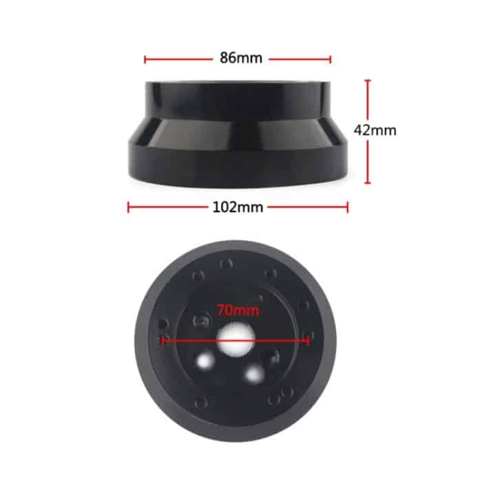 5- und 6-Loch-Lenkradnabenadapter mit polierter Oberfläche, Type A, Type B – Bild 6