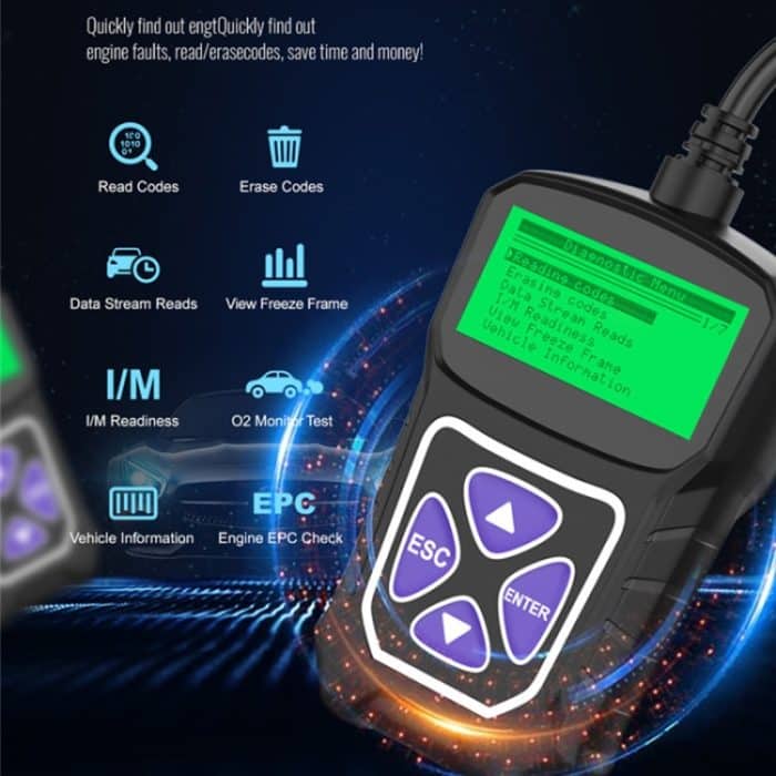Obdprog MT100 OBD2 Scanner Auto Motortester Auto Diagnosewerkzeug – Bild 5