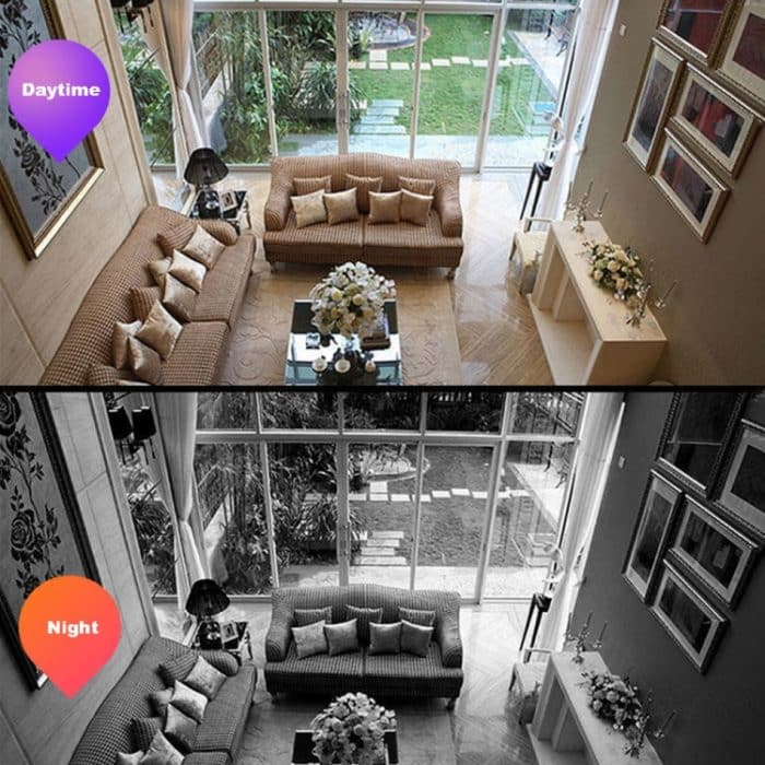 DP36 1080P Rauchmelder-Birnen-WLAN-Kamera, unterstützt IR-Nachtsicht / Bewegungserkennung / Zwei-Wege-Sprache – Bild 8