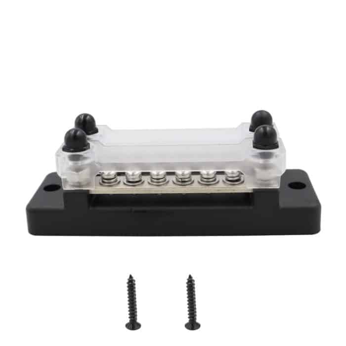 EDA004283401A.jpg CP-3023-01 150A 12-48V RV Yacht Zweireihige 6-Wege-Sammelschiene, CP-3023-01 – Bild 1