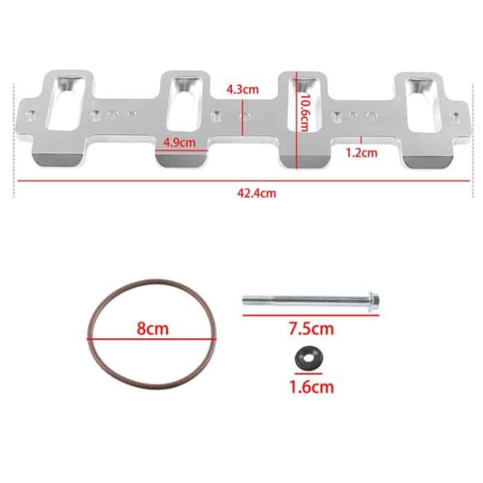 LS-Ansaugkrümmeradapter mit rechteckigem Anschluss 551316 LSA LSX LS3-Krümmer – Bild 4