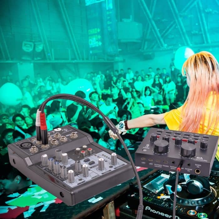 3717 3,5 mm Buchse auf 6,35 mm 1/4 TS Stecker Stereo-Audiokabel, Länge: 30 cm – Bild 6