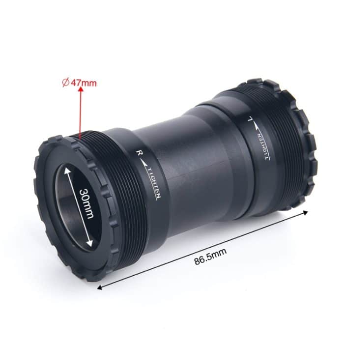 Das T47B30-Tretlager passt auf einen Fahrradrahmen mit einer Breite von 86,5 mm, T47B30 – Bild 2