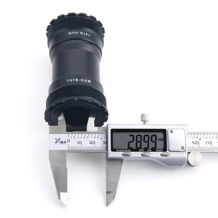 Das T47BDUB-Tretlager passt auf einen Fahrradrahmen mit einer Breite von 86,5 mm, T47BDUB – Bild 5