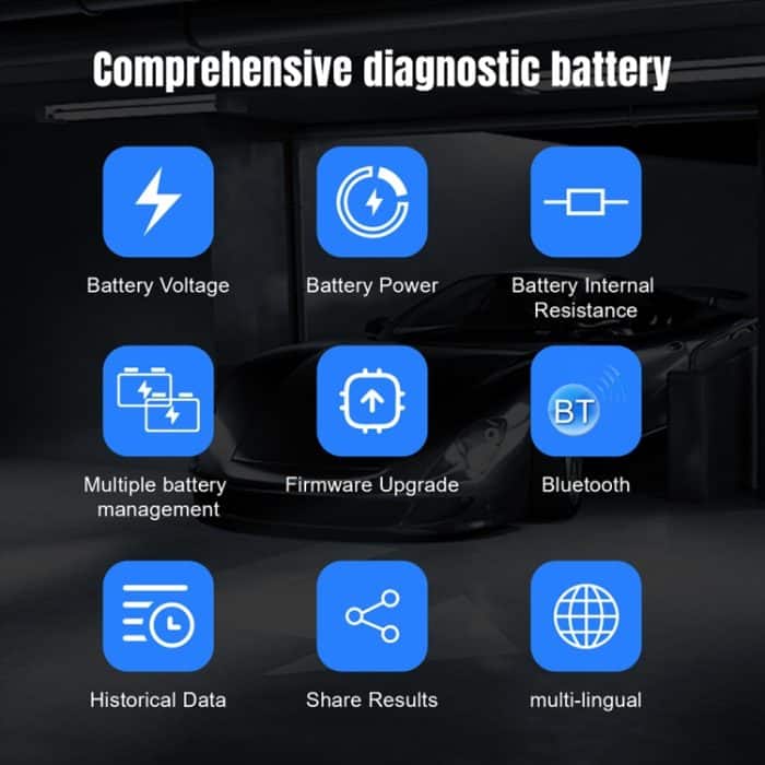 KONNWEI BK200 6V/12V/24V Auto-Bluetooth-Batterietester – Bild 3